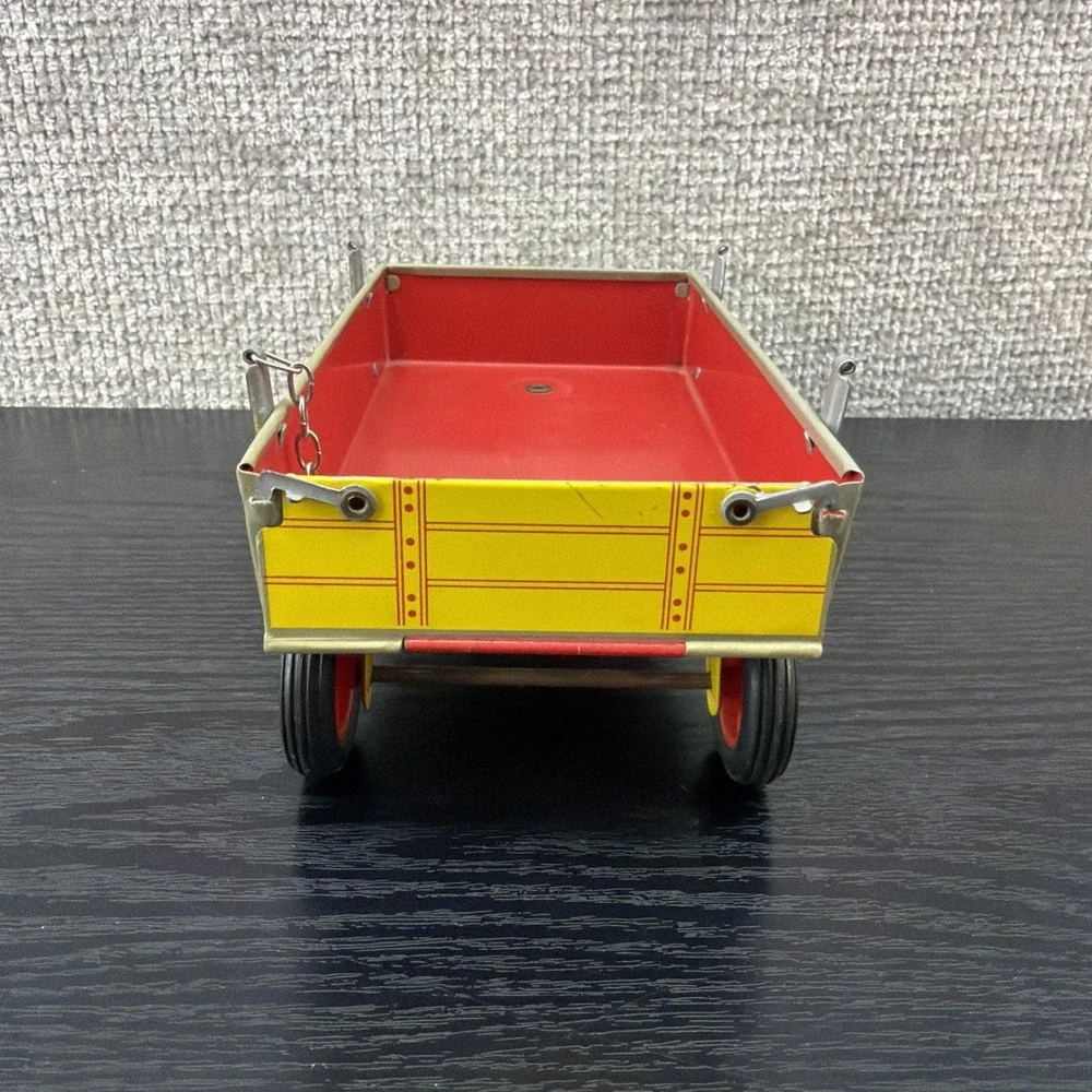 ZETOR Tin Windup Farm Tractor and trailer Kovap Czech Republic NO KEY‎ AS IS